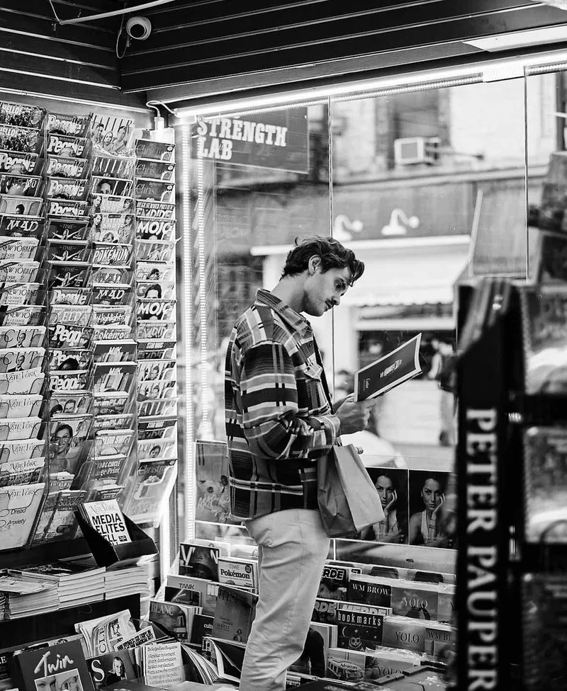 Well Read shot on Ilford Delta 400 with a Mamiya RB67, by Bamz