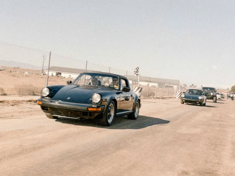 parking at willow springs shot on Orwo Wolfen NC500 with a Olympus OM-4, developed at Fromex, by Richard Cannata
