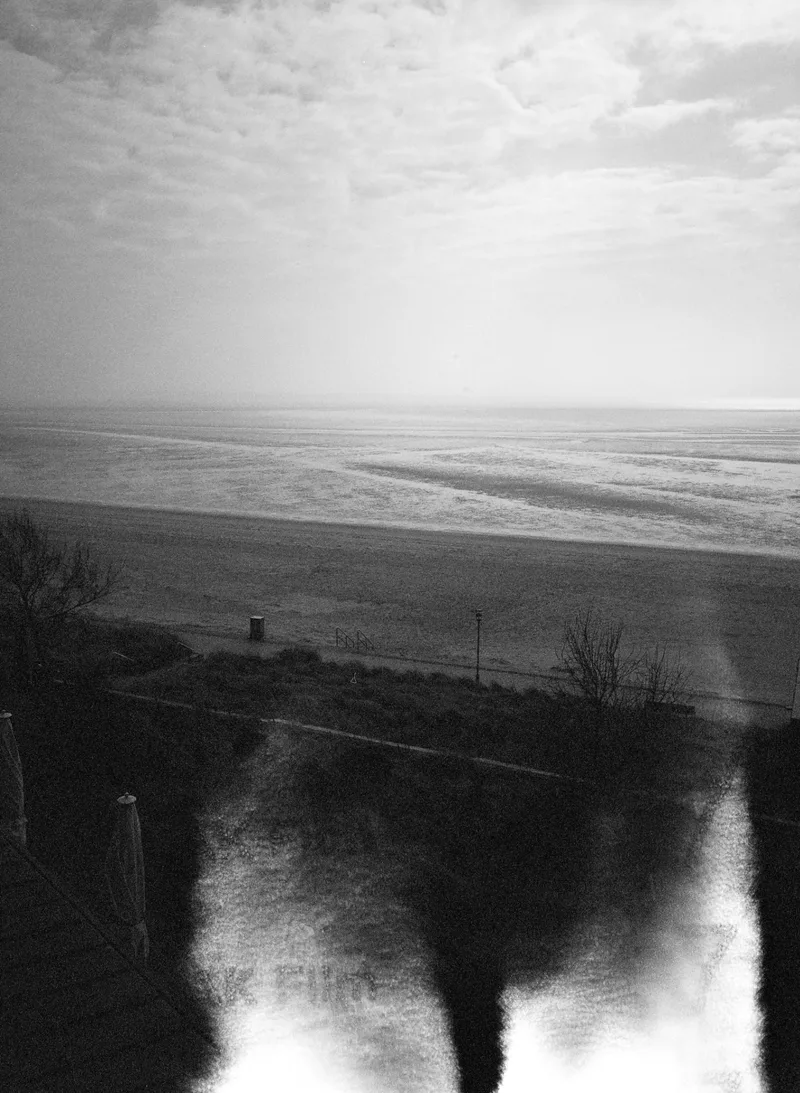 Low Tide - Off Season shot on Kodak Portra 400 BW with a Fuji GA645W, developed at Khrome, by Simon Reindl