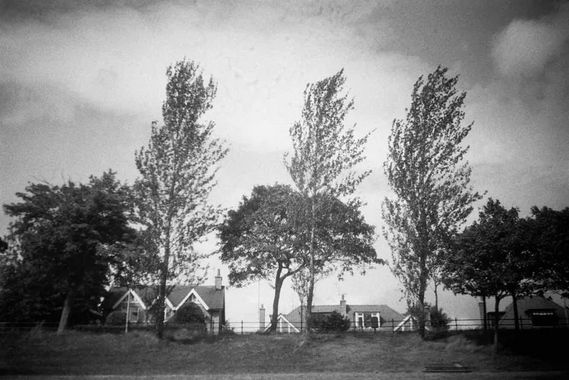 Riverside shot on Ilford FP4 Plus 125 with a Lomo Smena-2, by Matt
