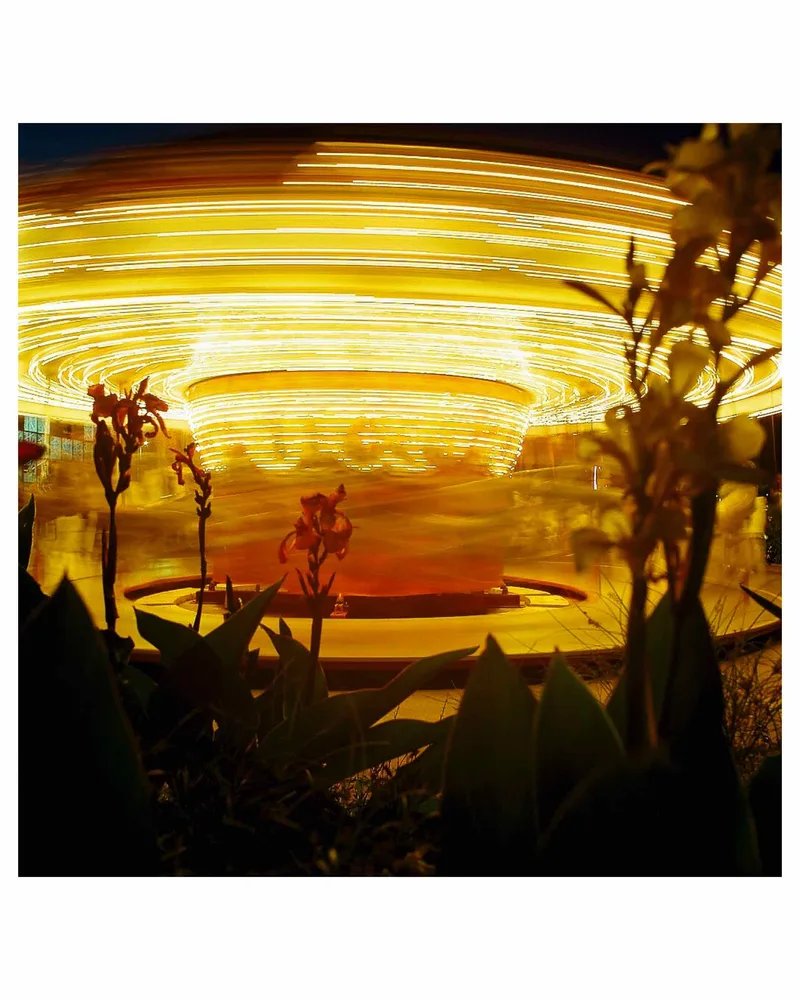 Navy Pier Carousel shot on Kodak Portra 800 with a Mamiya C330, developed at The DarkRoom, by Sam Still