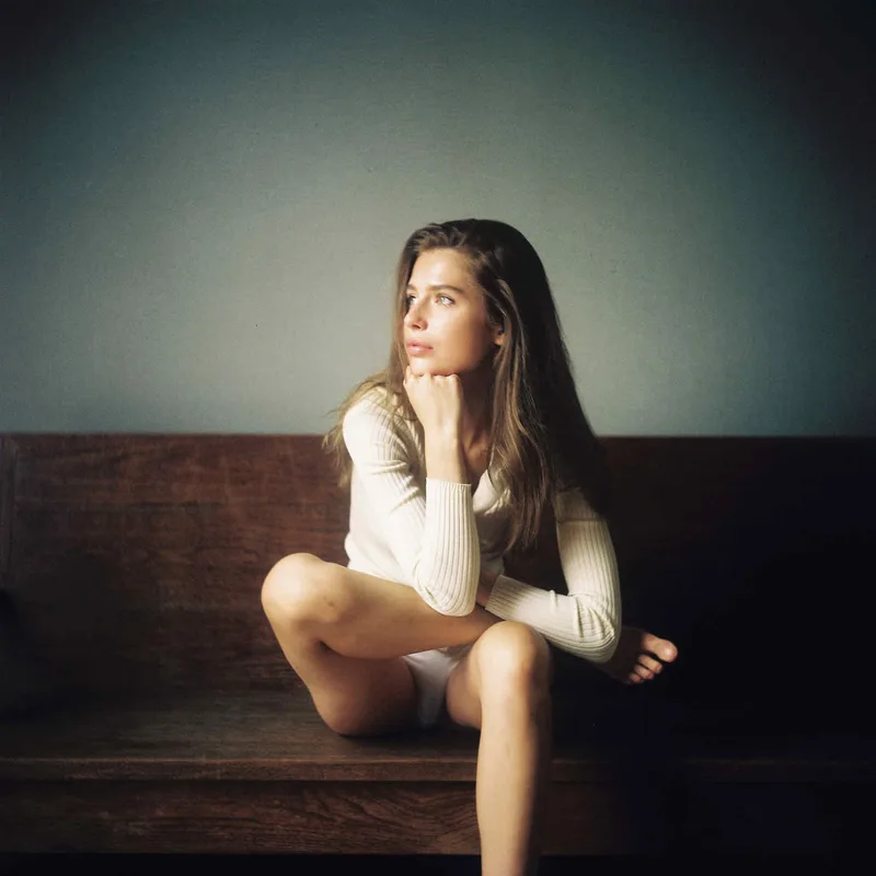 Sofya shot on Kodak Portra 400 with a Wagoflex, developed at Film No Ie Studio, by Thierry C