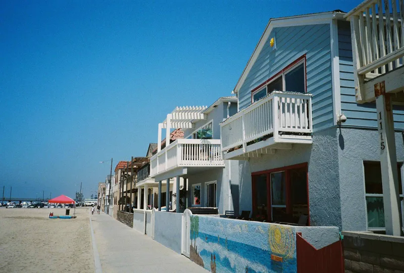 Seal Beach Homes shot on Kodak UltraMax 400 with a Olympus XA3, developed at The Photo Lab, by Clint