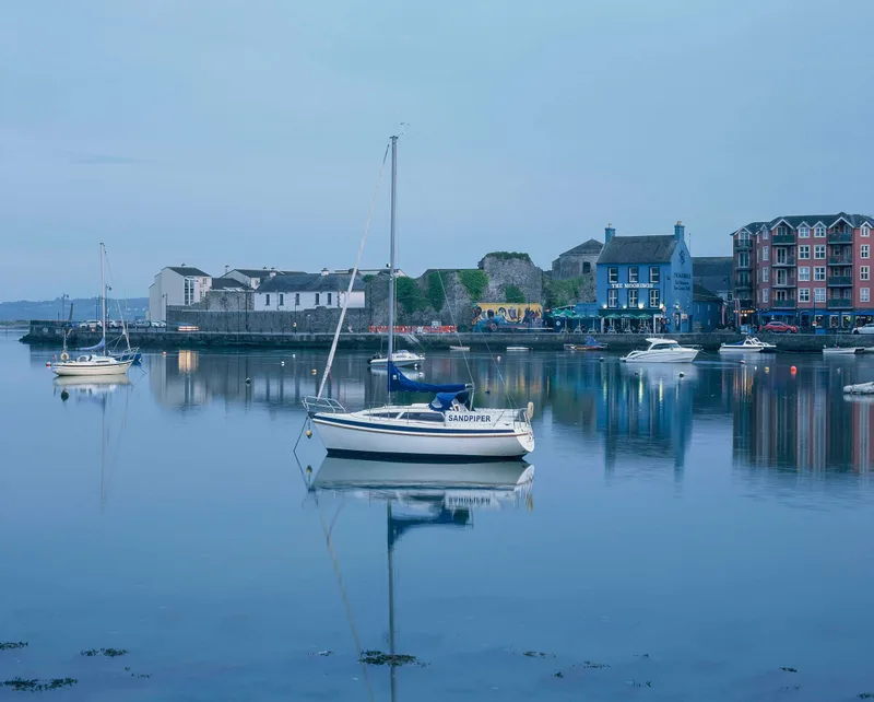 Dungarvan Blue Hour. shot on Fujifilm Provia 100F with a Mamiya RB67, developed at The Bigger Picture, by Marc Argentique