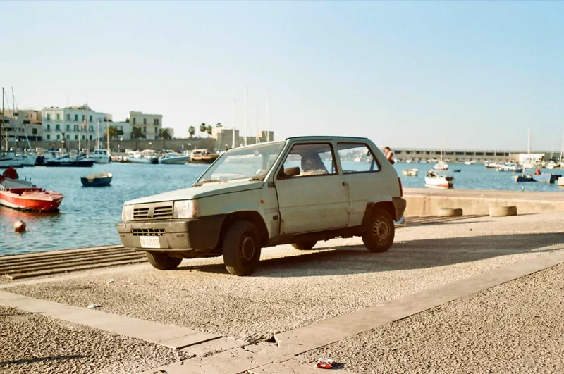 FIAT Panda shot on Kodak ColorPlus 200 with a Zenit 11, developed at Speed Photo, by Fred