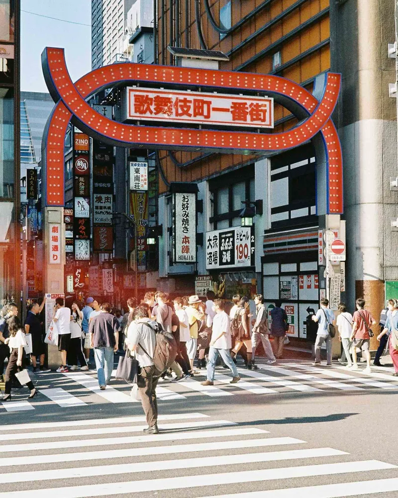 Kabukicho shot on Kodak Gold 200 with a Konica S III, developed at Bic Camera Shinjuku, by Nicholas Smith