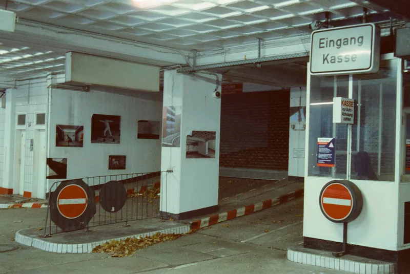 Garage.JPG shot on Cinestill 400D with a Pentax ME, developed at The color house, by Ben stein
