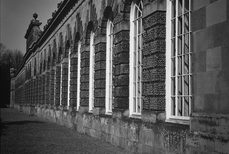 Windows shot on Agfa APX 100 with a Nikon F4s, developed at Max Speilmann, by Nigel Owen