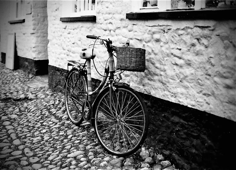 On yer bike shot on Ilford Kentmere Pan 400 with a Canon FTb, developed at Home / Self-Developed, by Sam