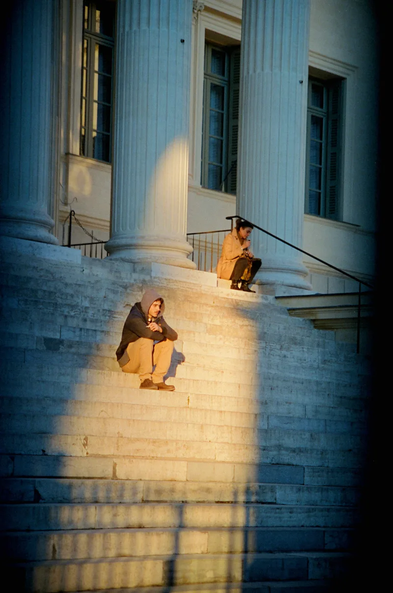 Waiting shot on Cinestill 800T with a Canon AE-1 Program, developed at Arcanes labo photo, by Enguerrand thivent