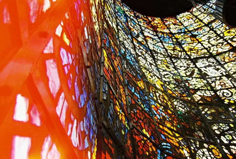Burned Stock and Stained Glass shot on Fujifilm Superia X-TRA 400 with a Minolta Alpha Sweet ii, by Fox