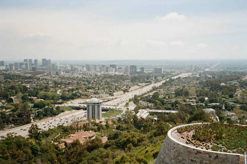 LA from the Getty shot on Kodak ColorPlus 200 with a Canon Sure Shot Tele, developed at Underdog Film Lab, by Rocky
