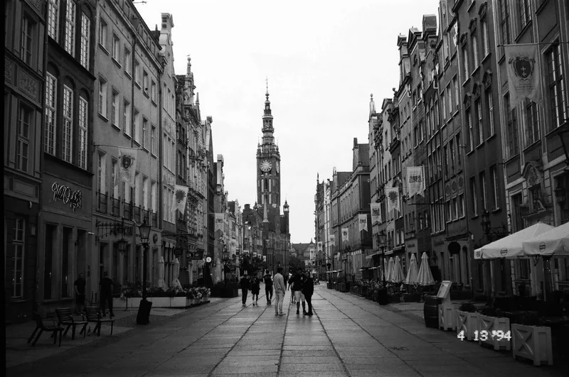 Gdansk shot on Ilford Delta 400 with a Canon Sure Shot Tele