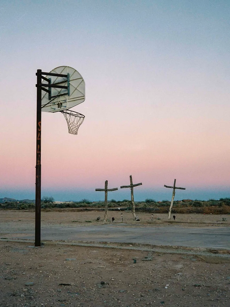 Basketball on the Rez shot on Kodak Portra 400 with a Fuji GS645S