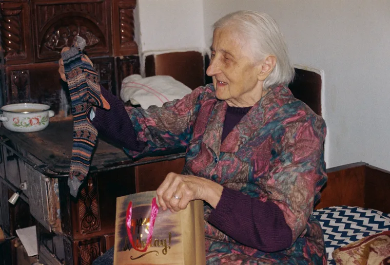 Grandmother shot on Fujifilm FujiColor C200 with a Nikon F55, developed at Camera Lucida Lab, by Ana Rusu