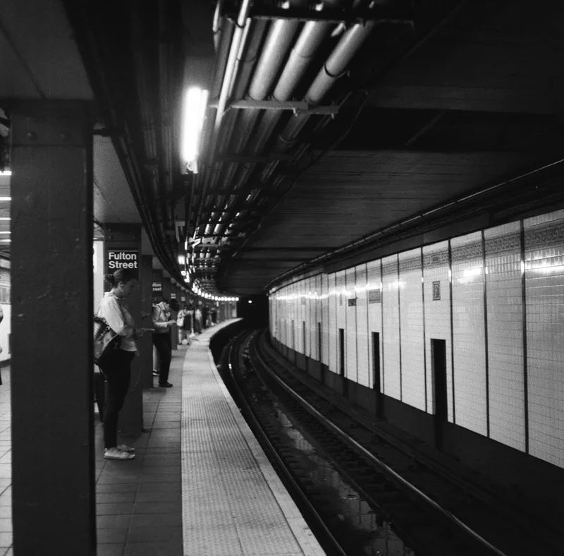 Film photo shot on Ilford Delta 3200 with a Yashica Mat, developed at photodom. NYC, by Naomi