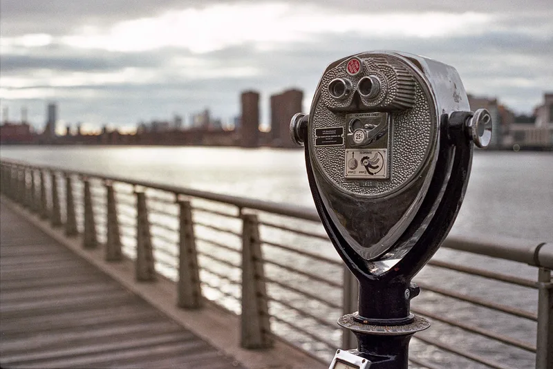 Binoculars shot on Kodak Portra 160 NC with a Canon FTb QL, developed at Exposure Therapy, by Joshua Timpko