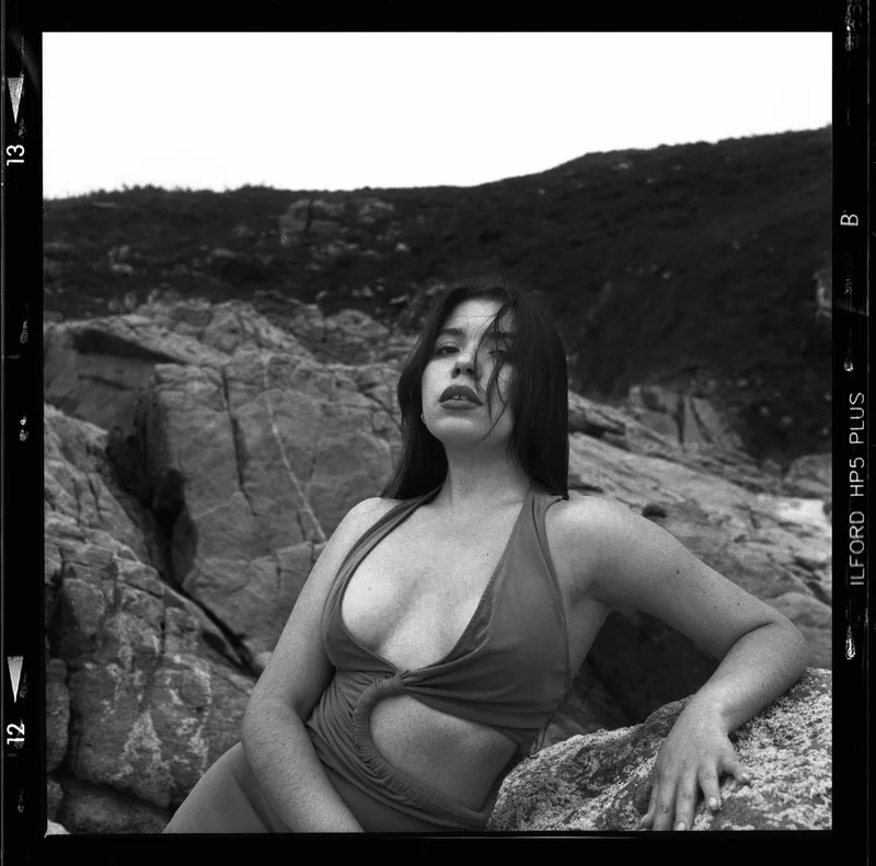 Andrea I shot on Ilford HP5 Plus 400 with a Mamiya C22, developed at Home / Self-Developed, by FramesFromTheAbyss