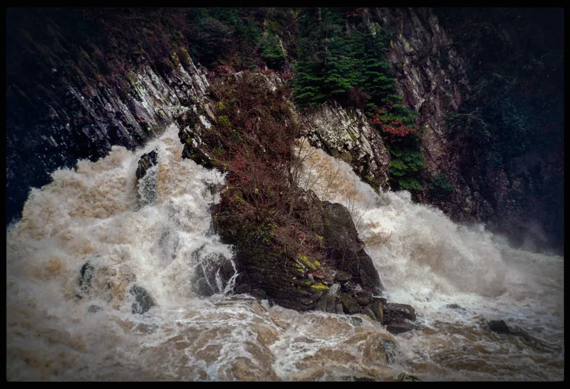 Conwy Falls shot on Kodak UltraMax 400 with a Contax T2, developed at Southsun, by Stuart Leeds