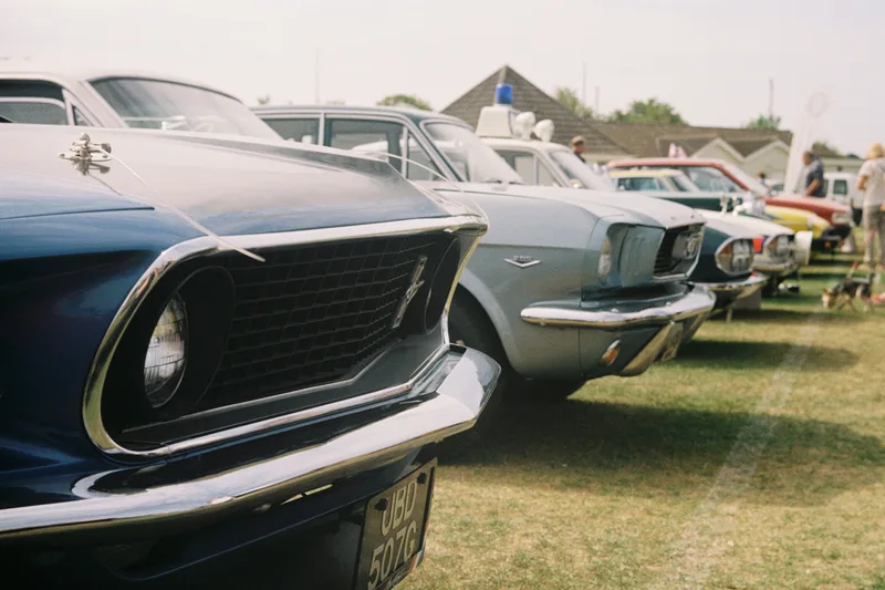 Car Show shot on Kodak Gold 200 with a Leica III, developed at Gulabi, by Oddeye Photography