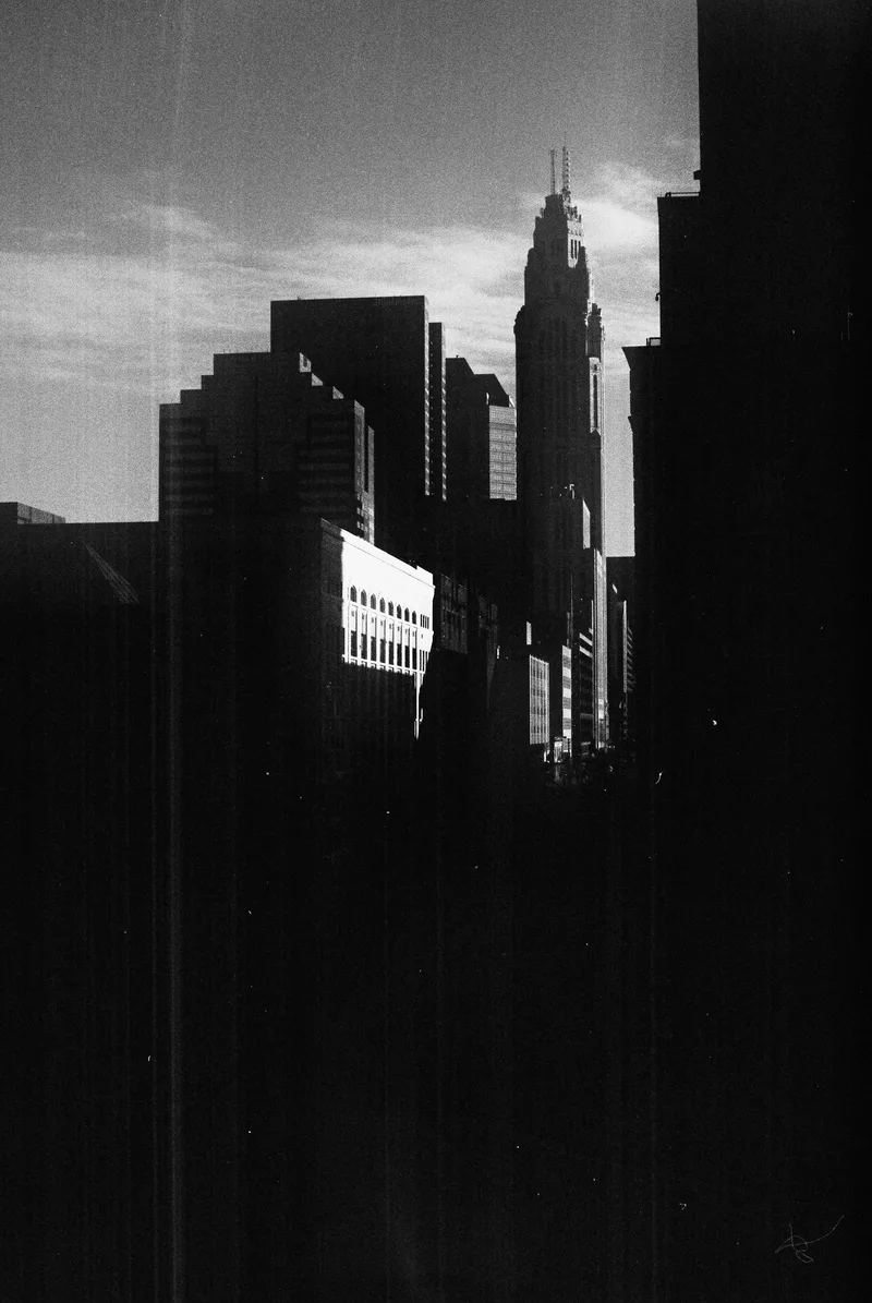 Leveque out of the shadows shot on Japan Camera Hunter StreetPan 400 with a Minolta XG-1, by Erin Kelsey