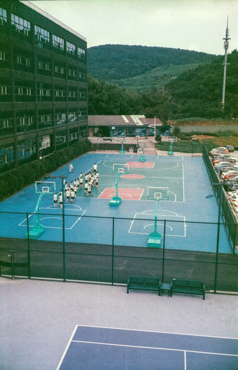 Court Outside shot on FilmNeverDie IRO 400 with a Yashica Diary, developed at Moyo , by Darren Fielding