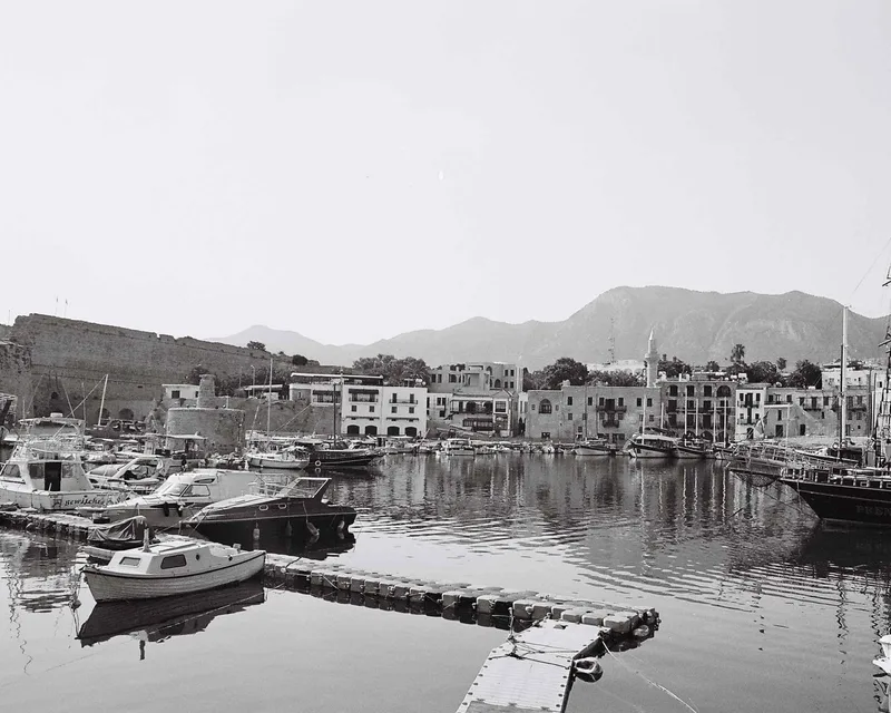 Kyrenia Harbour, Cyprus shot on Ilford XP2 Super 400 with a Praktica BC1, developed at Photo Net, by Ibrahim Tarzan