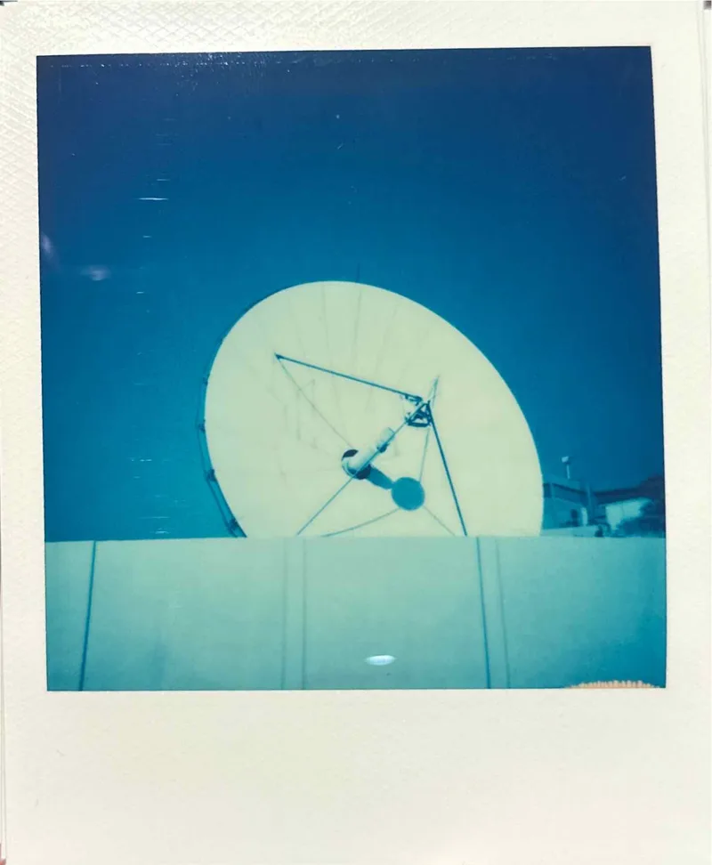 Satellite shot on Recleimed blue with a Polaroid, by S_grain83