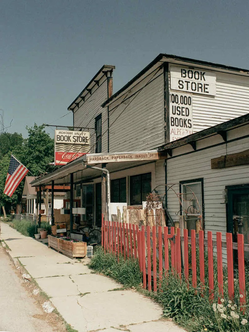 Montana Valley Book Store shot on Kodak Portra 800 with a Nikon F, developed at theFINDlab, by Jeremy Allen Wieczorek