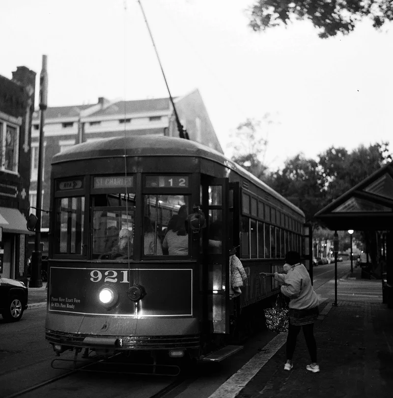 St. Charles line shot on Ilford HP5 Plus 400 with a Agfa IsoletteIII, developed at Taylor House Studios, by Ray