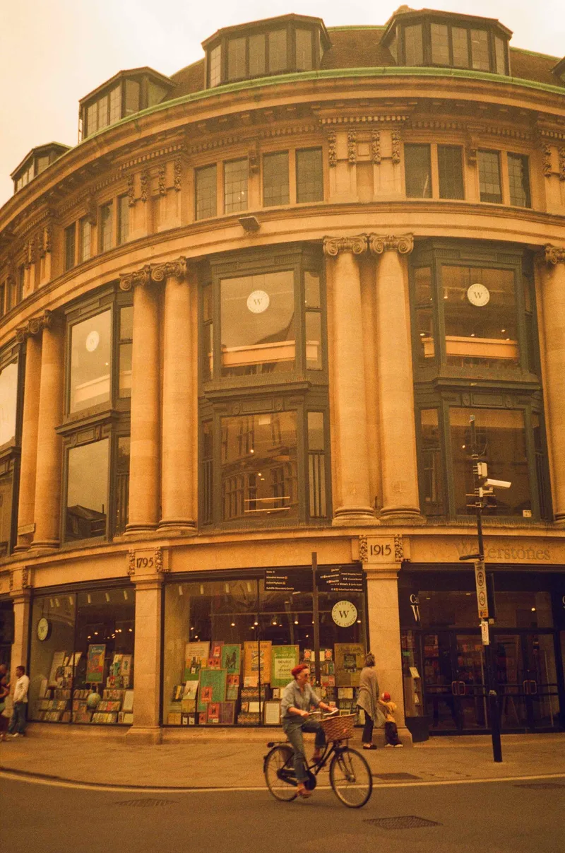 Waterstones shot on Kono! Original Moonstruck 200 with a Pentax Espio 110, developed at Analogue Wonderland, by Sam