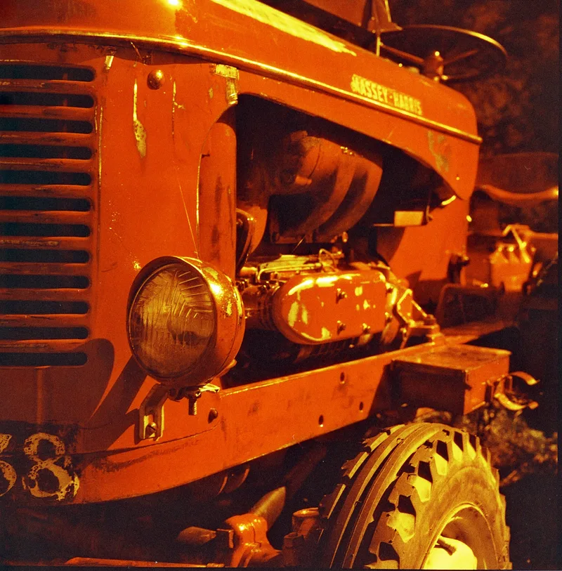 Massey Harris RED shot on Harman Red 125 with a Minolta AUTOCORD CDS, developed at Home / Self-Developed, by MARCO PHOTOS