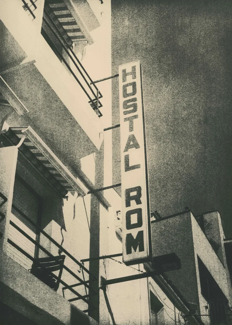 Hostal Rom shot on Rollei RPX 100 with a Olympus OM-2, by Christelle Camus