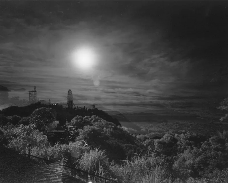 Parallel Worlds shot on Rollei Infrared 400 with a Wista45 SP, developed at Home / Self-Developed, by Lawrence Ramirez