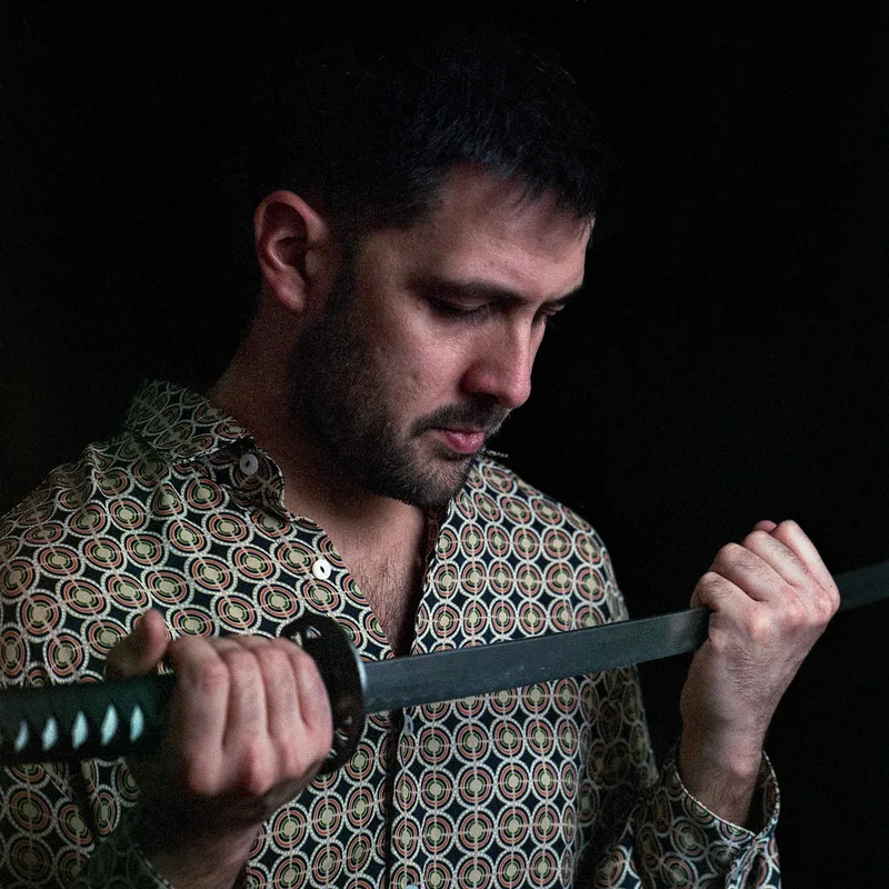 Katana shot on Kodak Portra 800 with a Hasselblad 500C, developed at 1826 film lab, by Raúl Barroso