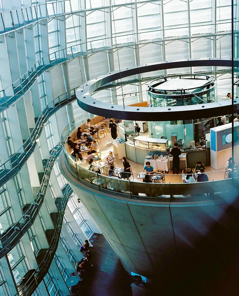 Modern Architecture shot on Kodak Portra 800 with a Bronica RF645, developed at Champ Camera, by Nicholas Smith