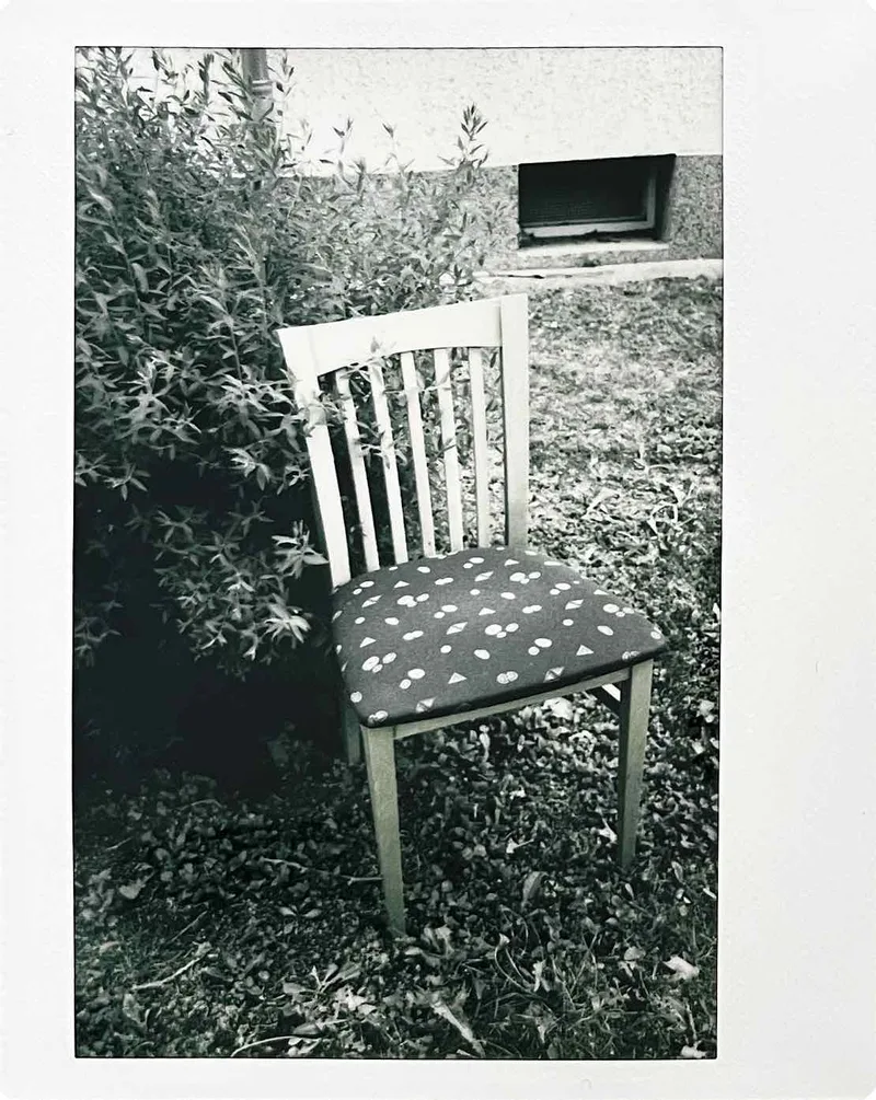 It‘s a chair! Pt1 shot on Fujifilm Instax Wide Monochrome with a Fujifilm Instax Wide 300, by Nathan
