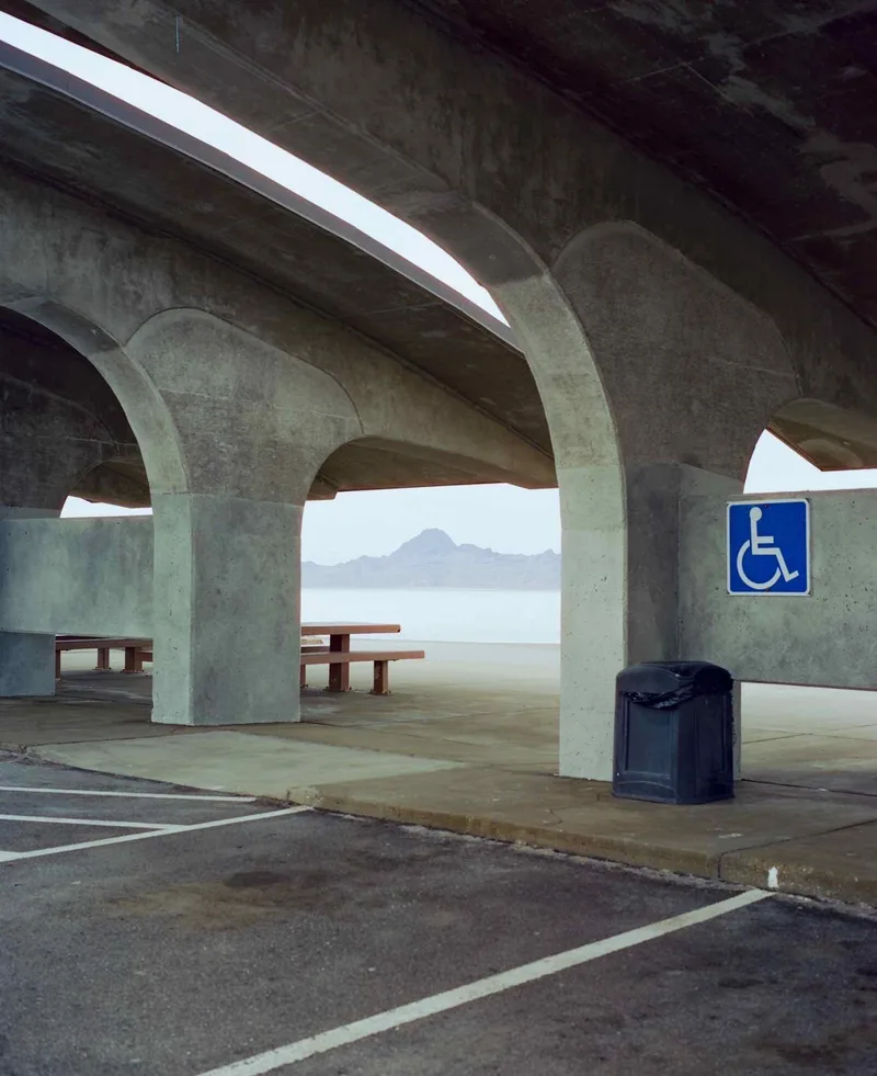Liminal Salt Flats shot on Cinestill 50D with a Mamiya 7, developed at Wilson Camera, by Dino Jagger III