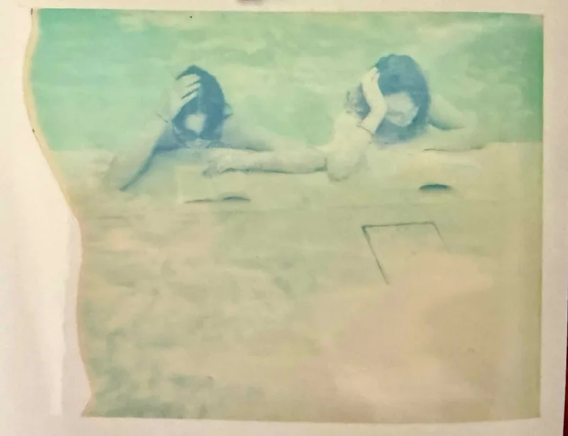 La piscine shot on Polaroid 669 with a Polaroid Land Camera 195, developed at Home / Self-Developed, by Robster lobster