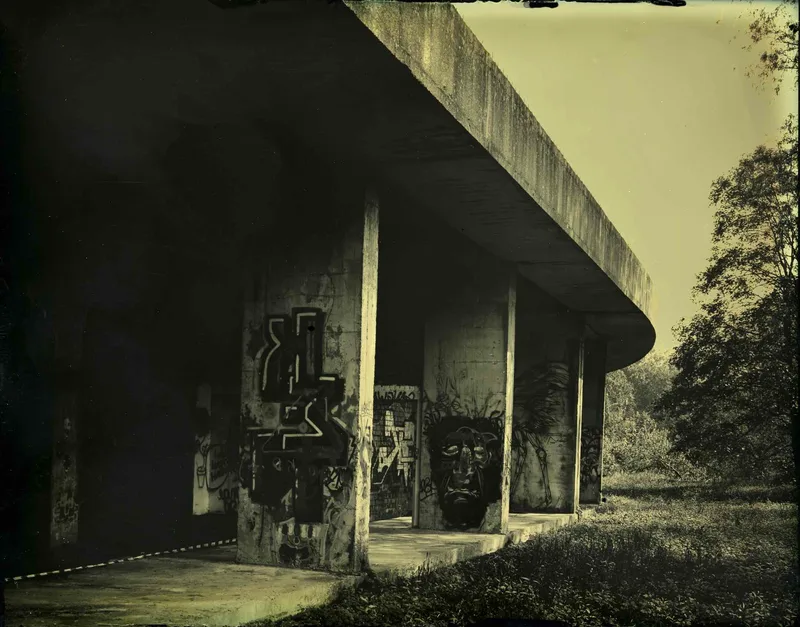 Abandoned building shot on Zebra Tinplate with a Chamonix 45F-2, developed at Home / Self-Developed, by Patrick Marquetecken