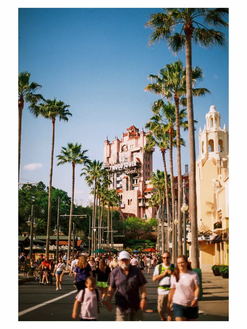 Hollywood tower hotel shot on Kodak Portra 400 with a Canon AE-1, developed at Bellows Film Lab, by Zain
