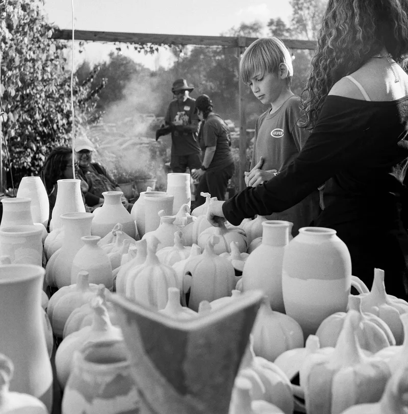 Pottery shot on Ilford Kentmere Pan 400 with a Mamiya Mamiyaflex Automat B, developed at Brooktree Film Lab, by Zach Ash