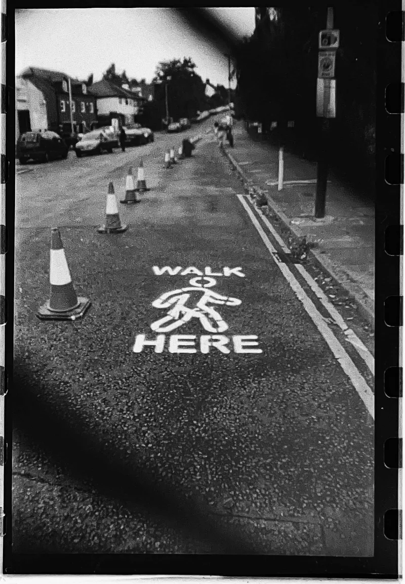 Walk This Way shot on Fomapan 100 with a Canon AE-1, developed at Home / Self-Developed, by Tony Shelley