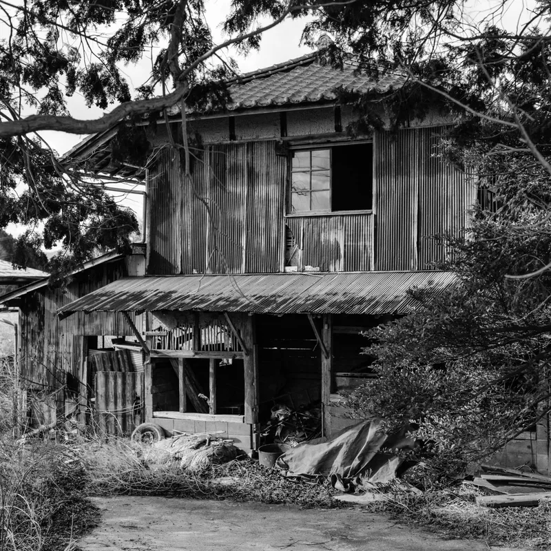 Abandoned House in Fukushima Japan shot on Kodak Tri-X 400 with a Hasselblad 503CXi, developed at Home / Self-Developed, by Kevin Moore