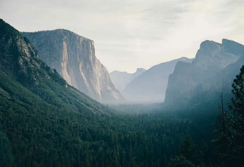 Tunnel View shot on Kodak Ektachrome E100 with a Fuji GW690II, developed at Richard Photo Lab, by Alex Reid