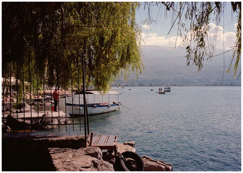 Lake Ohrid shot on Kodak Portra 160 with a Leica M4-P, developed at Nelson Photo Supplies, by Leland
