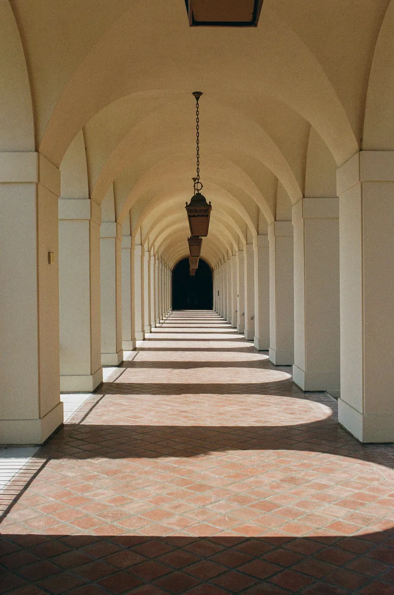 Pasadena City Hall archway shot on Kodak Gold 200 with a Canon Elan 7E, developed at Legacy Film Lab, by Clint