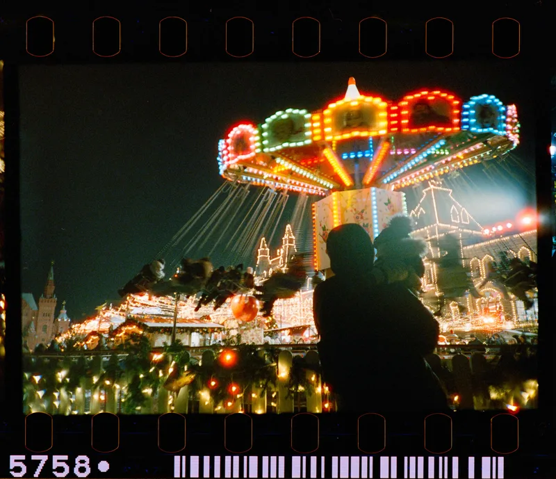 Film photo shot on Cinestill 800T with a Lomo LC-A, by Mike