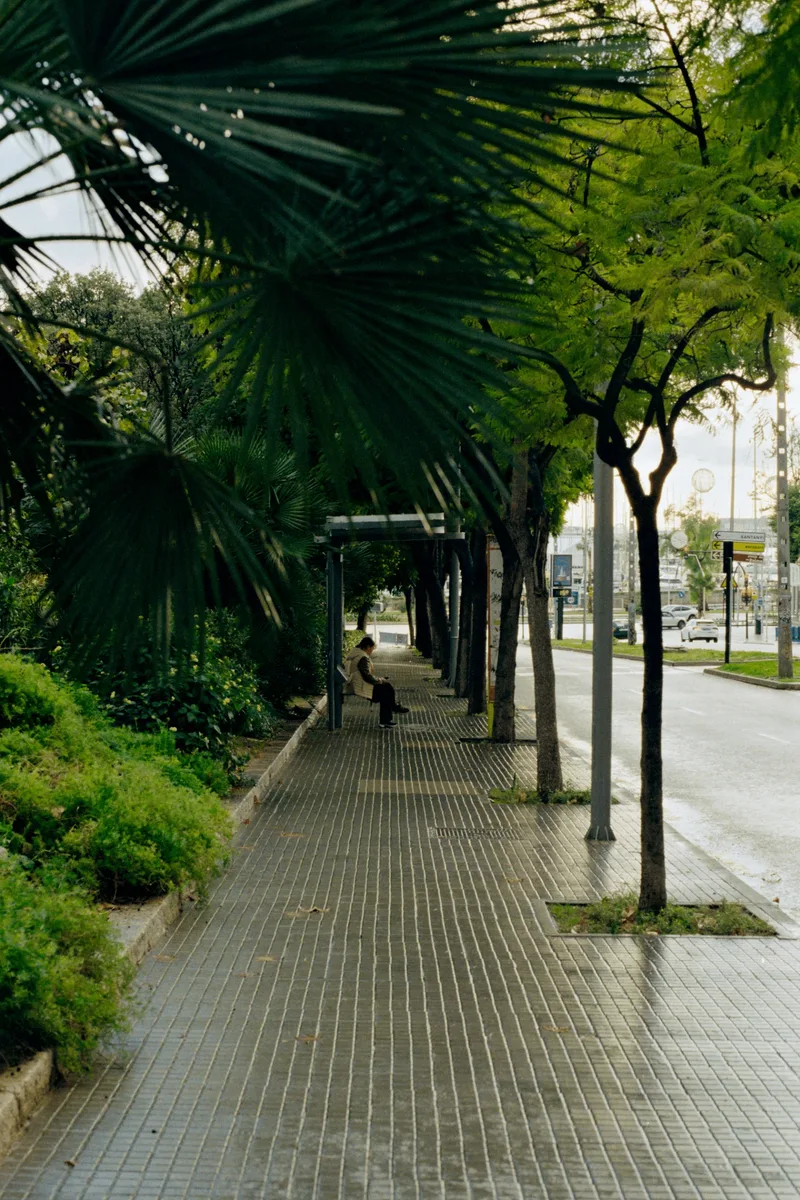 Bus Stop shot on Kodak UltraMax 400 with a Canon A-1, developed at Foto Weckbrodt, by Chillsburg