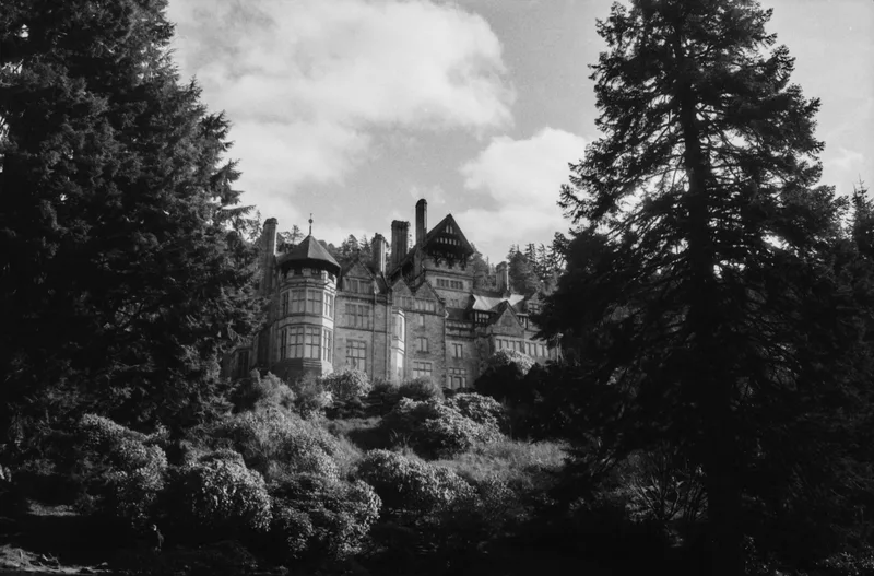 “He Lives in a house, a very Big house in the Countryy” shot on Polypan F with a Canon L3, developed at Home / Self-Developed, by Mark Beadle